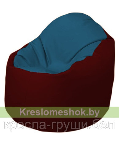 Кресло мешок Bravо (синий-бордовый), фото 2