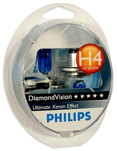Автолампа 12342 DiamondVision Набор 12V 2хH4 PHILIPS 5000 K