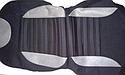 Комплект чехлов на сиденья черно-серые текстильные (9пр.) AG-28707/4, фото 3