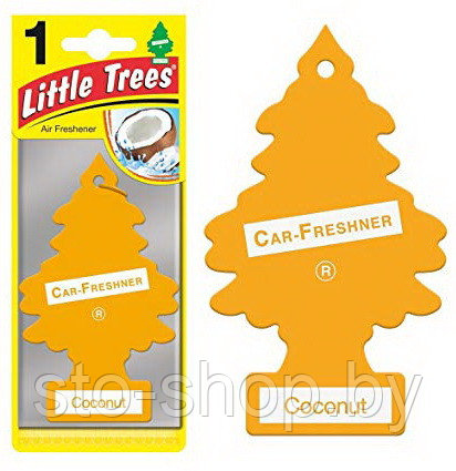 Ароматизатор для салона авто подвесной Кокос Little Trees Air Freshener Coconut (Швейцария) - фото 2 - id-p97106774