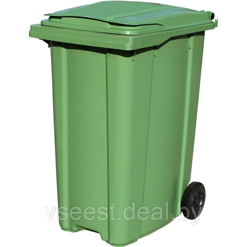 Пластиковый мусорный контейнер на 360 литров (In) - фото 1 - id-p97112600