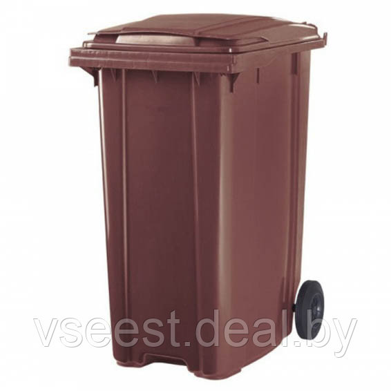 Пластиковый мусорный контейнер на 360 литров (In) - фото 3 - id-p97112600