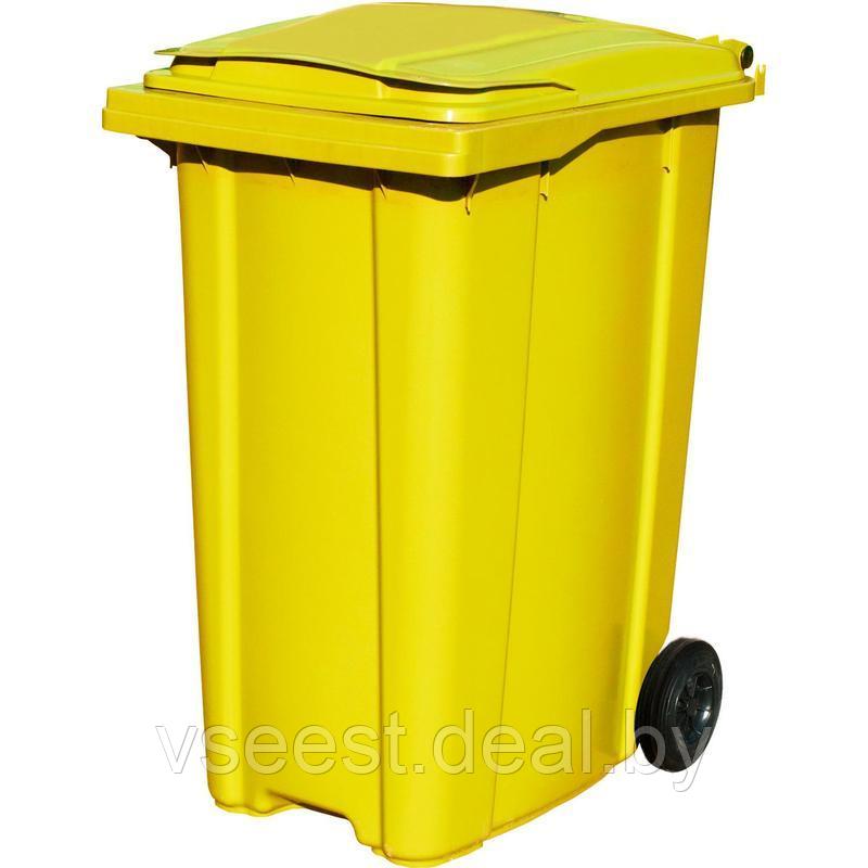 Пластиковый мусорный контейнер на 360 литров (In) - фото 4 - id-p97112600