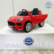 Детский электромобиль WINGO PORSCHE CAYENNE LUX Красный