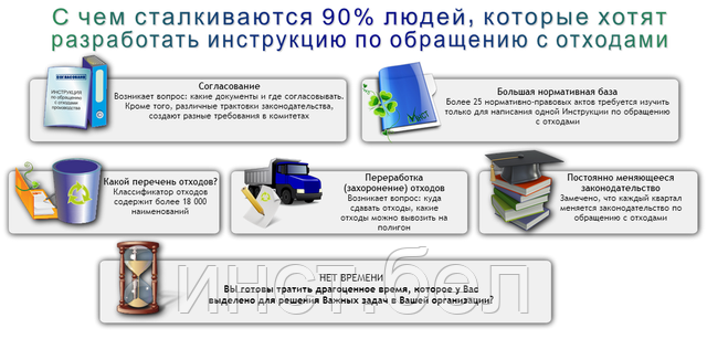 Разработка инструкции по обращению с отходами