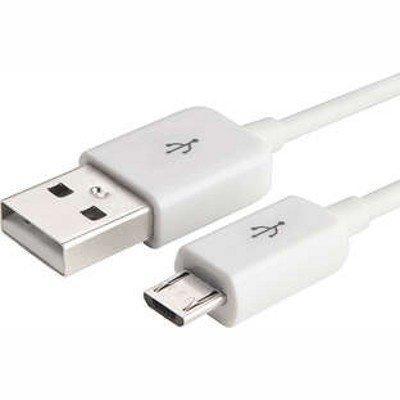 Дата-кабель micro USB универсальный, белый, фото 2