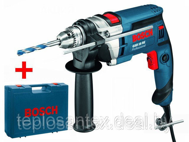 Дрель ударного действия BOSCH GSB 16 RE Professional (750 Вт, чемодан) в Гомеле