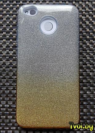 Чехол для Xiaomi Redmi 4x накладка Fashion (3 в 1), золотой, фото 2