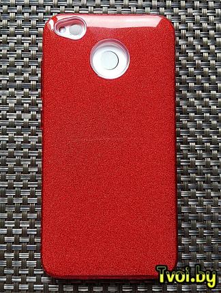 Чехол для Xiaomi Redmi 4x накладка Fashion (3 в 1), красный, фото 2