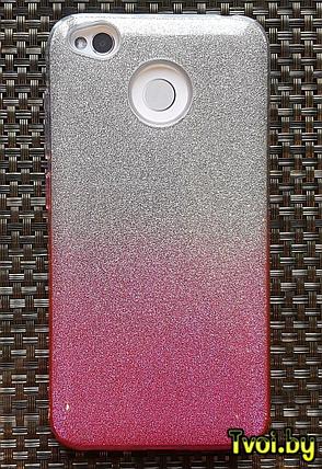 Чехол для Xiaomi Redmi 4x накладка Fashion (3 в 1), розовый, фото 2