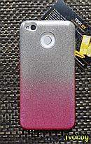 Чехол для Xiaomi Redmi 4x накладка Fashion (3 в 1), розовый, фото 3
