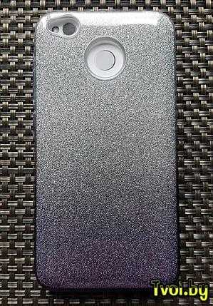 Чехол для Xiaomi Redmi 4x накладка Fashion (3 в 1), черный, фото 2