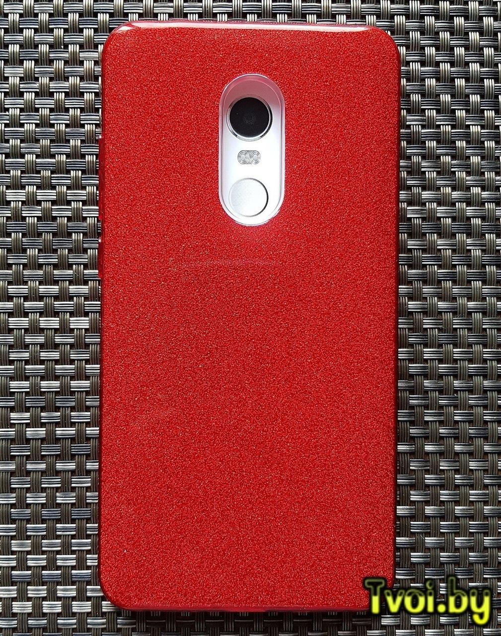 Чехол для Xiaomi Redmi Note 4 накладка Fashion (3 в 1), красный