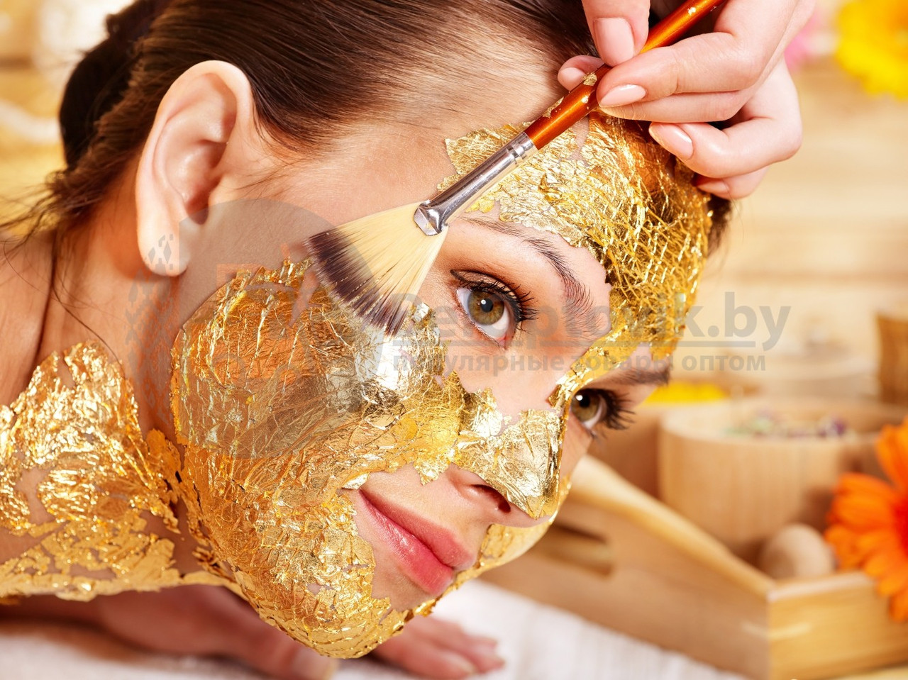 Золотая маска для лица против акне Wokali Whitening Gold Caviar Peel Off Mask, 130ml - фото 3 - id-p97132342
