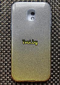 Чехол для Samsung Galaxy J3 2017 (J330) накладка Fashion (3 в 1), золотой