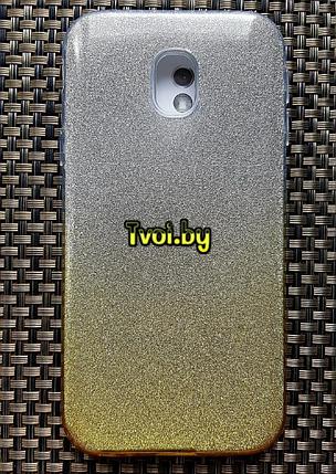 Чехол для Samsung Galaxy J3 2017 (J330) накладка Fashion (3 в 1), золотой, фото 2