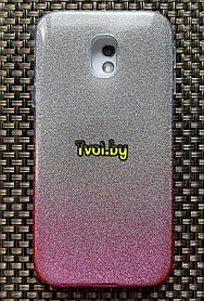 Чехол для Samsung Galaxy J3 2017 (J330) накладка Fashion (3 в 1), розовый