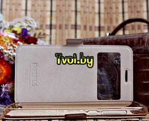 Чехол для Samsung Galaxy J7 Prime книга с окошком Experts, золотой, фото 2