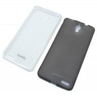 Чехол для Alcatel One Touch Idol X 6040/ 6040D силикон Jekod с пленкой, прозрачный