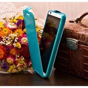 Чехол для HTC Desire 326g блокнот Experts Slim Flip Case, голубой, фото 2