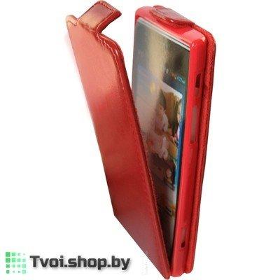 Чехол для HTC Desire 400 Dual sim блокнот Slim Flip Case LS, красный - фото 1 - id-p61491452