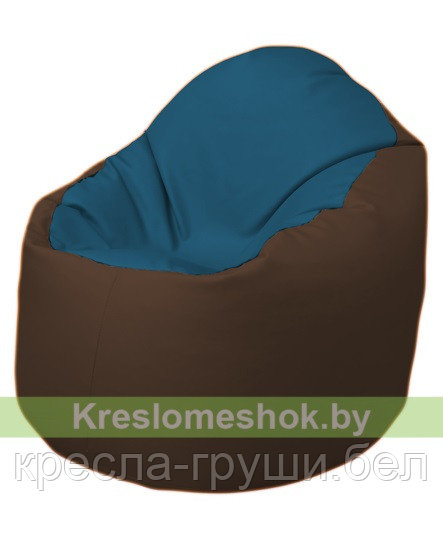 Кресло мешок Bravо (синий-шоколад)