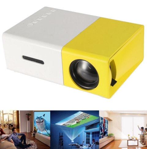 LED Projector портативный переносной проектор светодиодный Aao YG300 (домашний кинотеатр) - фото 3 - id-p97146710