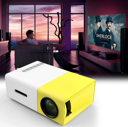 LED Projector портативный переносной проектор светодиодный Aao YG300 (домашний кинотеатр) - фото 7 - id-p97146710