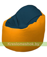 Кресло мешок Bravо (темно-синий, желтый)