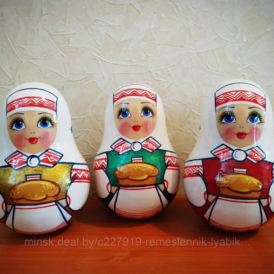 Матрёшка неваляшка! В национальном костюме! Ручной работы!