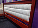 Кровать из массива ольхи «Модерн М» 160*200, цвет темный орех, фото 3