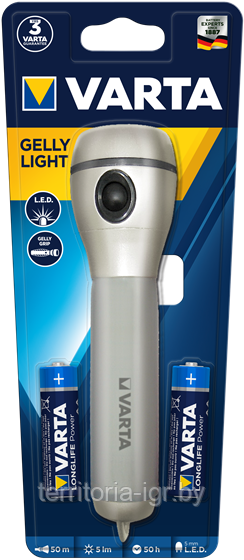 Светодиодный фонарь 16616 LED Gelly Light серебристый Varta - фото 1 - id-p97157265
