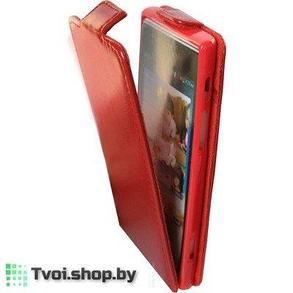 Чехол для HTC One блокнот Slim Flip Case LS, красный, фото 2