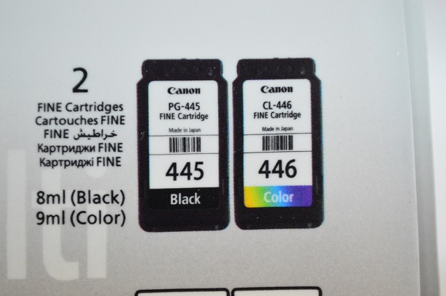 Набор картриджей PG-445 + CL-446/ 8283B004 (для Canon PIXMA MG2440/ MG2540/ MX494) чёрный + цветной - фото 4 - id-p7559235
