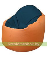 Кресло мешок Bravо (темно-синий, оранжевый)