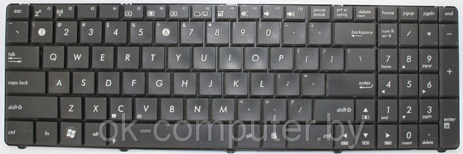 Клавиатура для ноутбука ASUS A52. RU. Классическая - фото 1 - id-p4852114