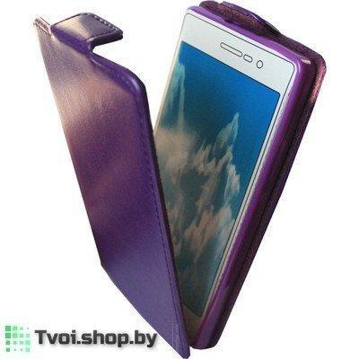Чехол для Huawei Ascend G7 блокнот Slim Flip Case LS, фиолетовый, фото 2