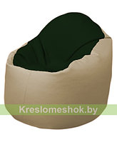 Кресло мешок Bravо (темно-зеленый, бежевый)