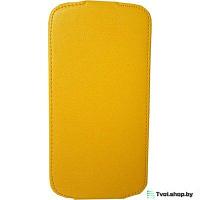 Чехол для Huawei Ascend G730 блокнот Slim Flip Case LS, желтый