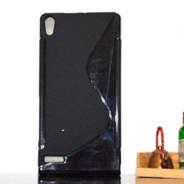 Чехол для Huawei Ascend P6 силикон TPU Case, черный, фото 2