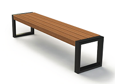 Скамейка деревянная ЭЛИТ О 1.5м - фото 1 - id-p97165494