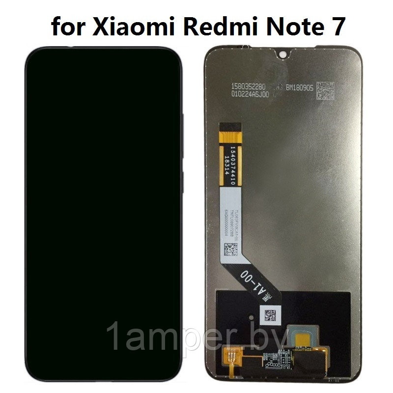 Дисплей Original для Xiaomi Redmi Note 7/Redmi Note 7Pro В сборе с тачскрином Черный - фото 1 - id-p97165778