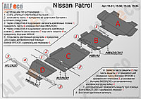 Защита радиатора NISSAN Patrol с 2010- .. металлическая