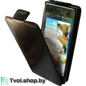 Чехол для Huawei Ascend Y300 (U8833) блокнот Slim Flip Case, черный, фото 2