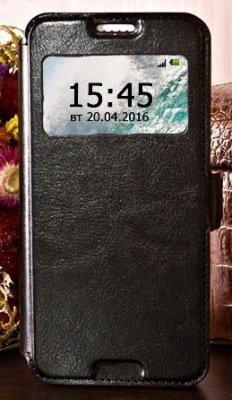 Чехол для Huawei Ascend Y5 (Y541/ Y560) книга с окошком Slim Book Case, черный, фото 2