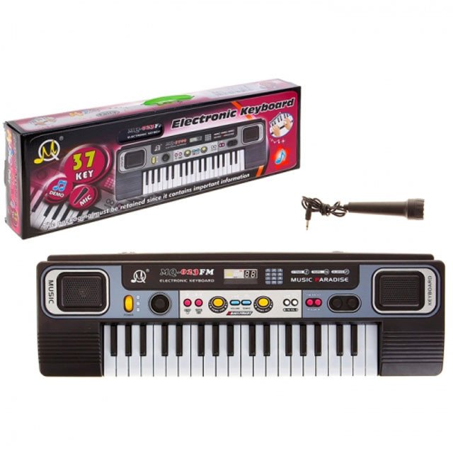 Детский синтезатор с микрофоном 37 клавиш MQ-827USB 