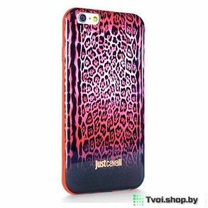 Чехол для iPhone 5/ 5s накладка Just Cavalli " LEOPARD", красный, фото 2