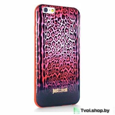 Чехол для iPhone 5/ 5s накладка Just Cavalli " LEOPARD", красный - фото 2 - id-p61491153