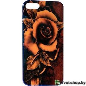 Чехол для iPhone 5/ 5s накладка "Flowers-1", силикон