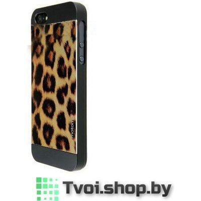 Чехол для iPhone 5/ 5s накладка Motomo "Леопард", черный, фото 2